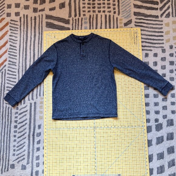 Cremieux Classics henley sz S in marled blue & white - Picture 5 of 9